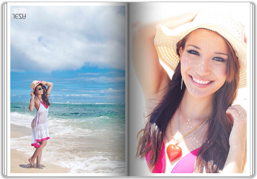 Oahu Honolulu editorial Photo shoot at Diamond head beach.