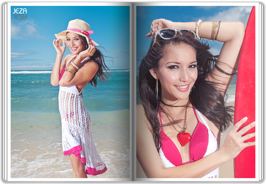 Oahu Honolulu editorial Photo shoot at Diamond head beach.