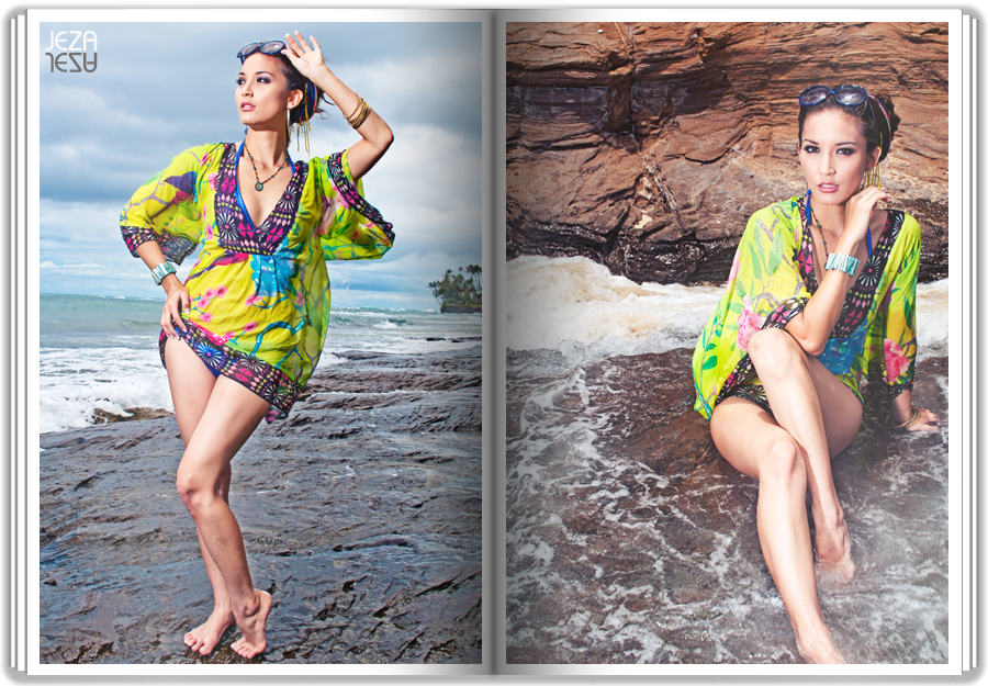 Oahu Honolulu editorial Photo shoot at Diamond head beach.