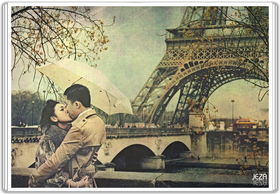 Anna and Perry Paris Photo shoot Engagement Pre Wedding eiffel tower