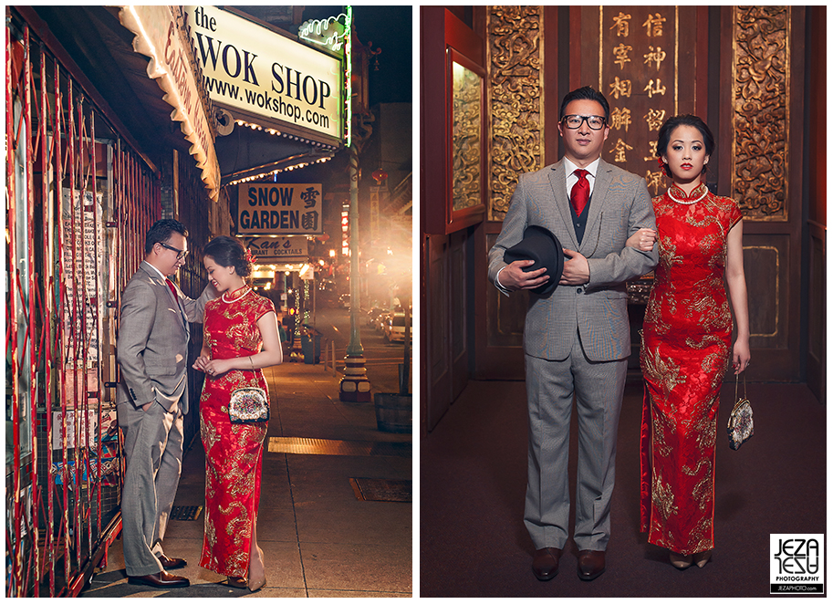 Jocelyn & Victor San Francisco China Town Pre-Wedding