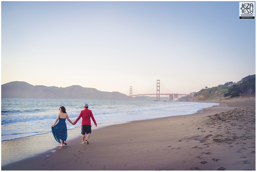 Yinhang & Di Wang San Francisco Beach Pre Wedding