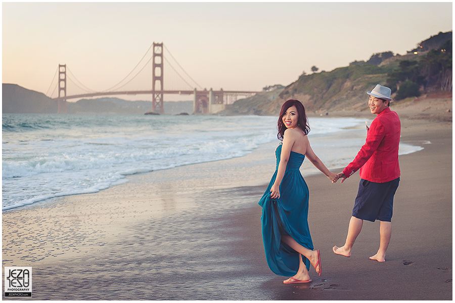 Yinhang & Di Wang San Francisco Golden Gate Bridge Pre Wedding