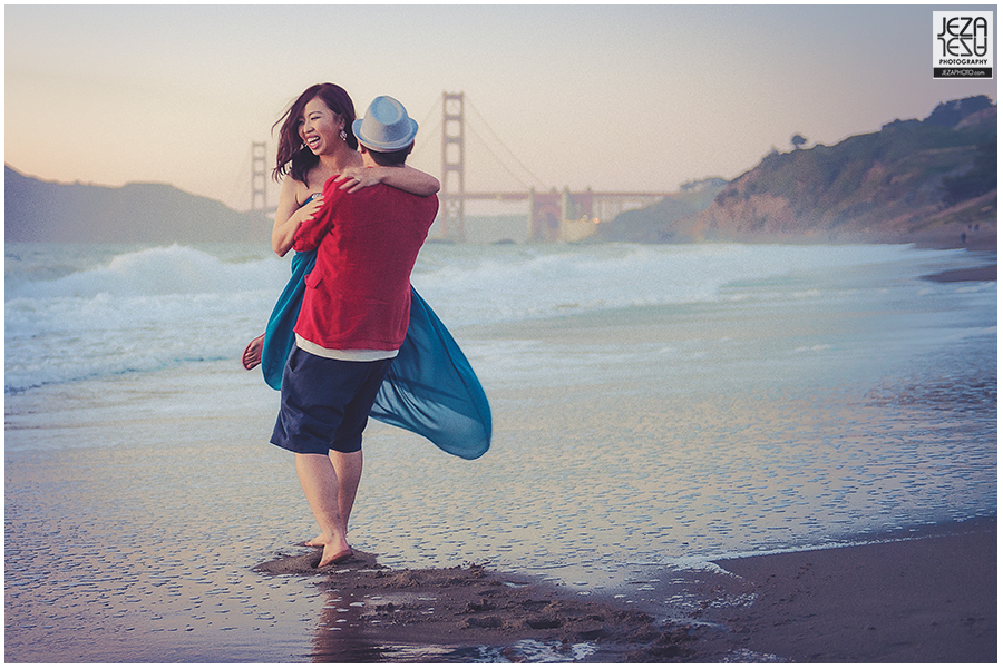 Yinhang & Di Wang San Francisco Golden Gate Bridge Pre Wedding