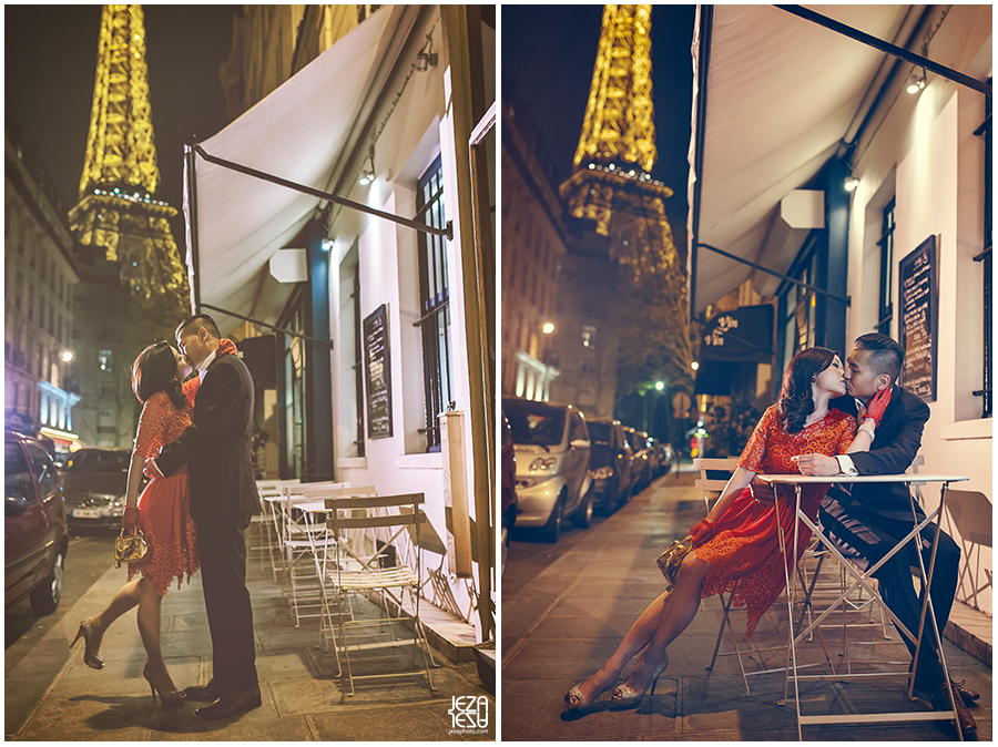 mimi & eddy Paris Pre Wedding near Eiffel Tower at night