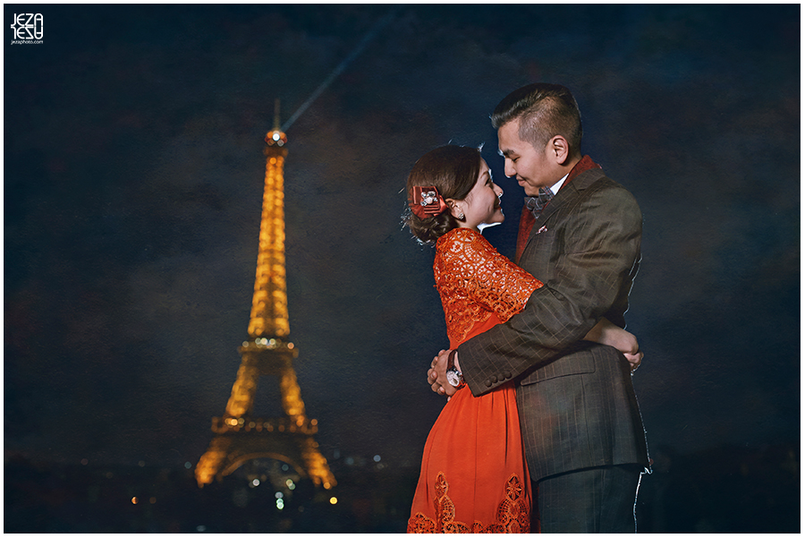 mimi & eddy Paris Pre Wedding near Eiffel Tower at night