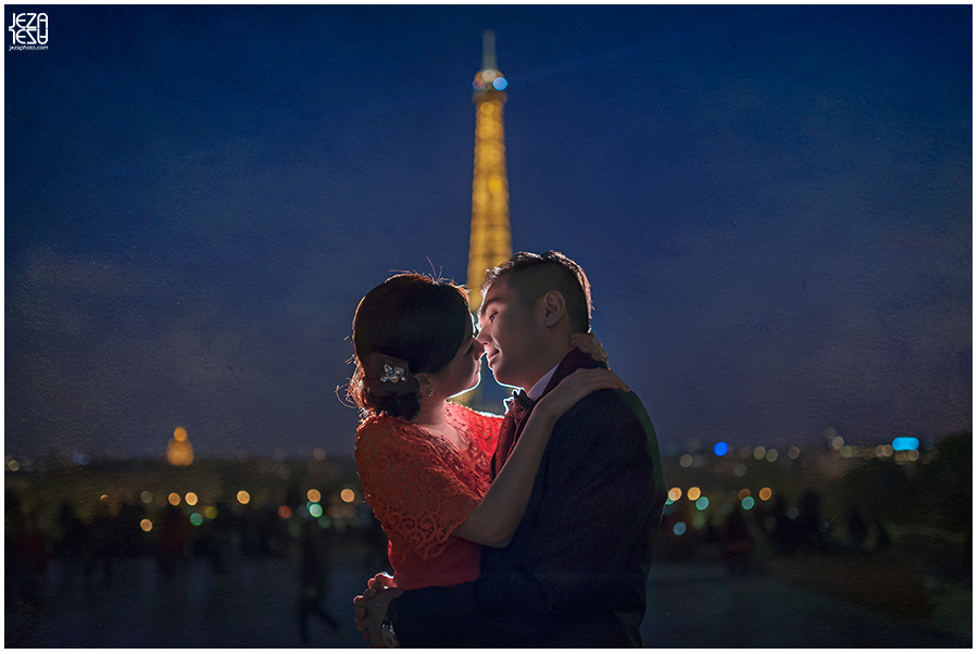 mimi & eddy Paris Pre Wedding near Eiffel Tower at night