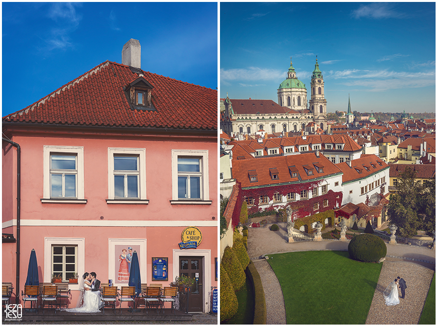 Czech Republic, Prague Pre Wedding Session on the Charles Bridge.
