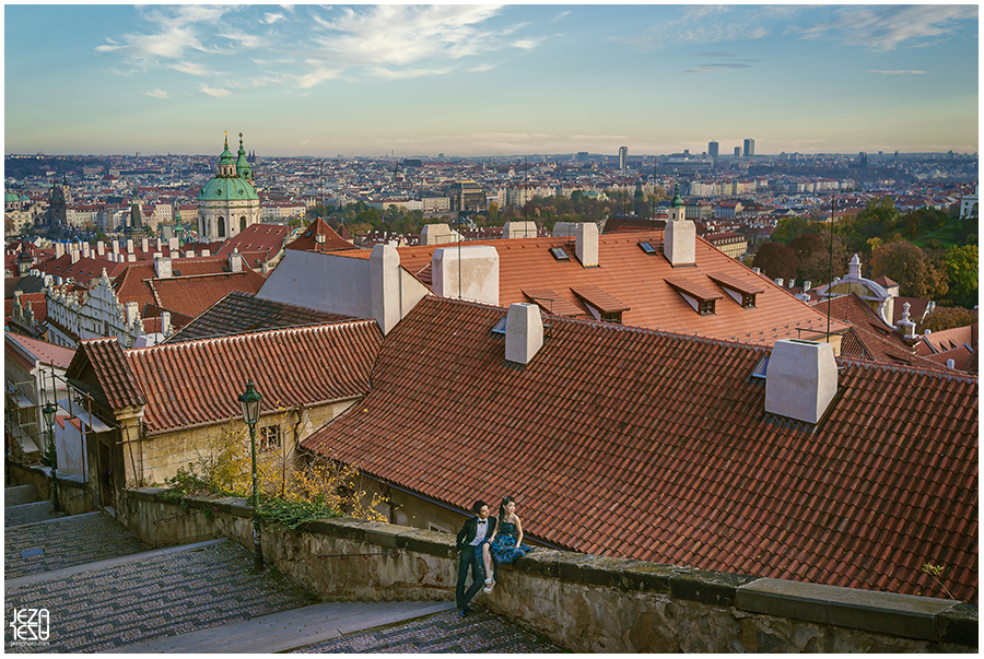Czech Republic, Prague Pre Wedding Session The Prague Astronomical Clock