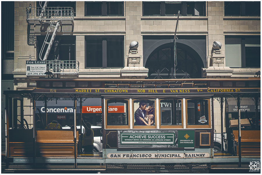 san francisco cable car Pre wedding