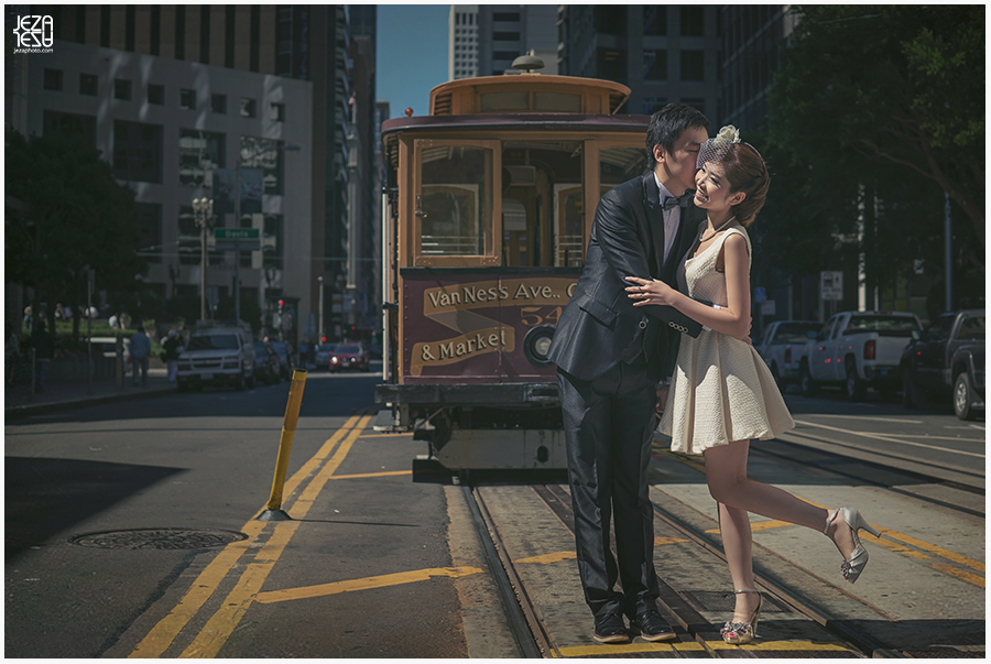 san francisco cable car Pre wedding