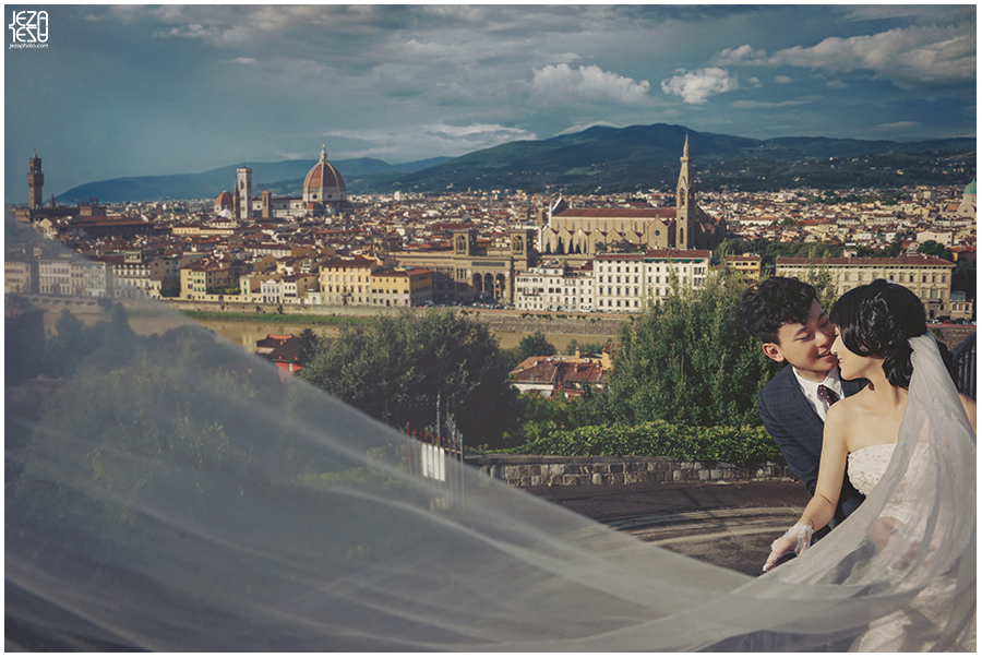 Florence, italy Pre-Wedding, florence italy piazzale michelangelo