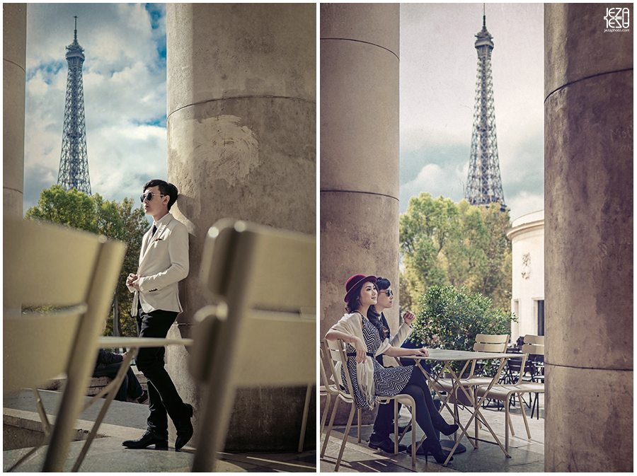 bosco and ana PEiffel Toweraris eiffel tower Pre-Wedding 