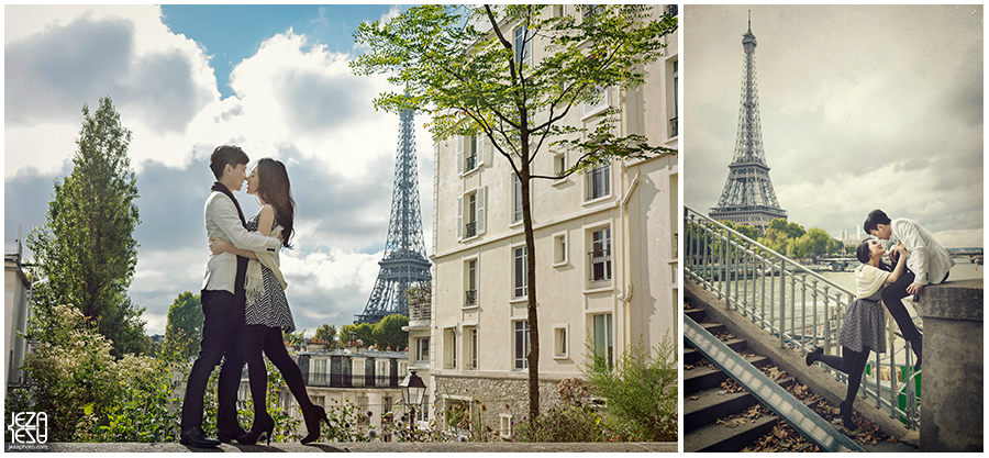 bosco and ana Paris eithel tower Pre-Wedding 