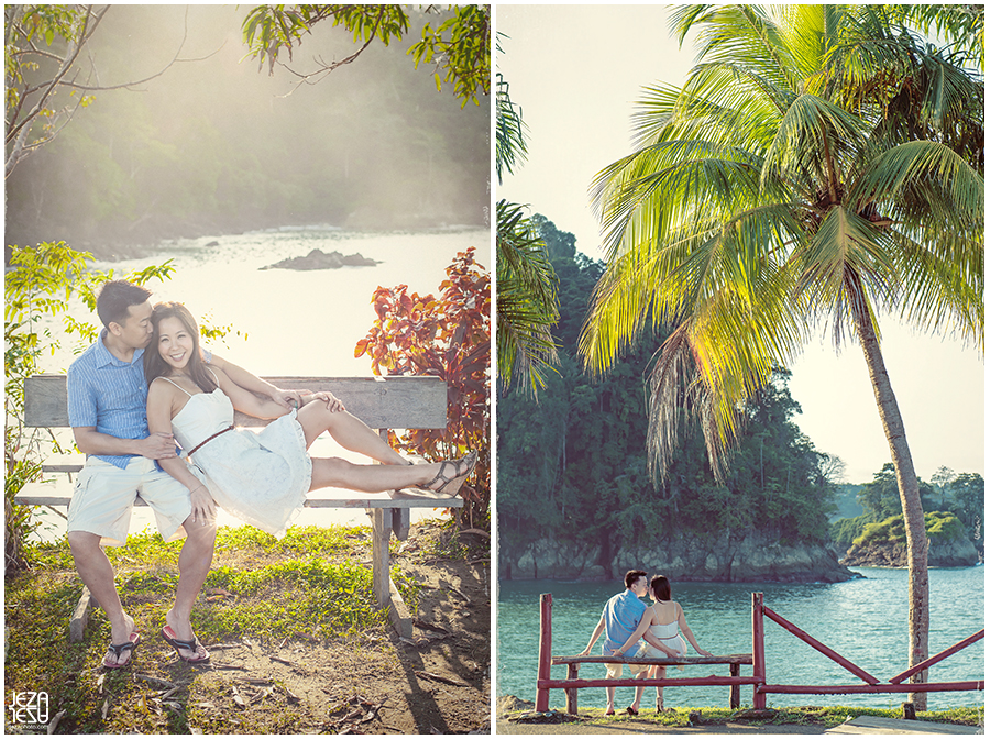 costa rica manuel antonio Engagement photo session and destination Wedding