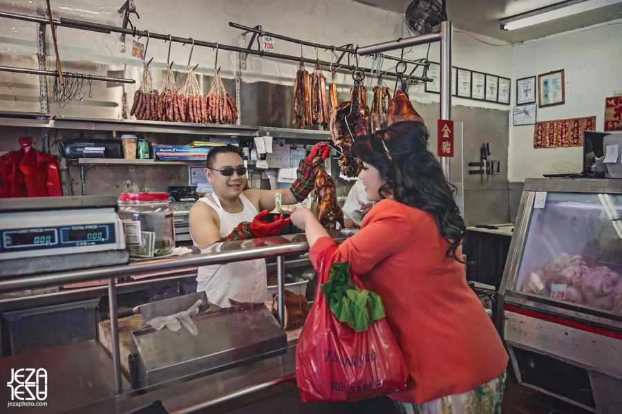 Kitty & Kien San Francisco Chinatown Pre-Wedding Photo Session 