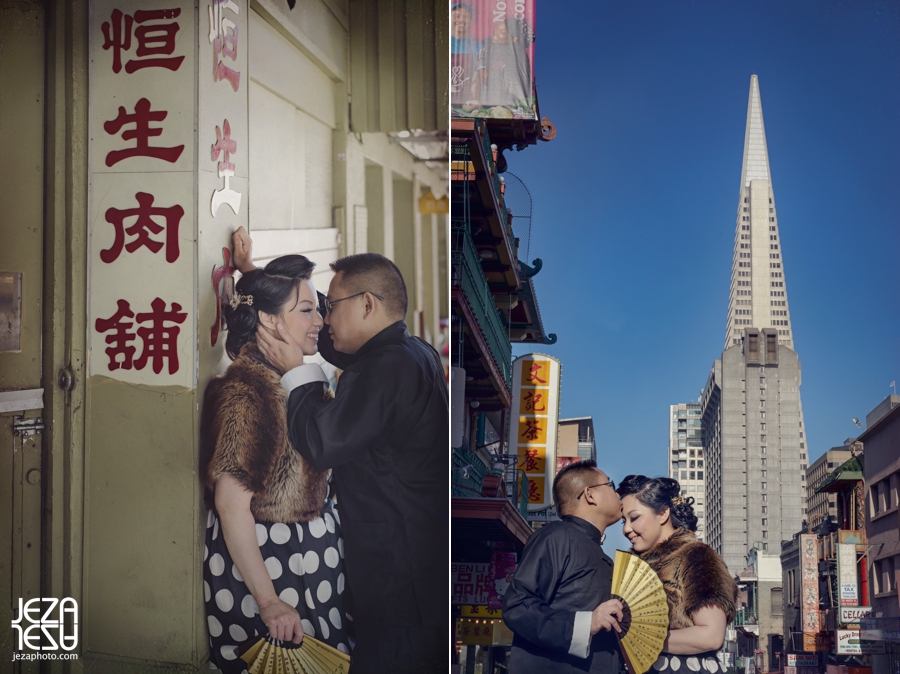 Kitty & Kien San Francisco Chinatown Pre-Wedding Photo Session 