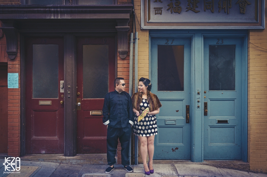 Kitty & Kien San Francisco Chinatown Pre-Wedding Photo Session 