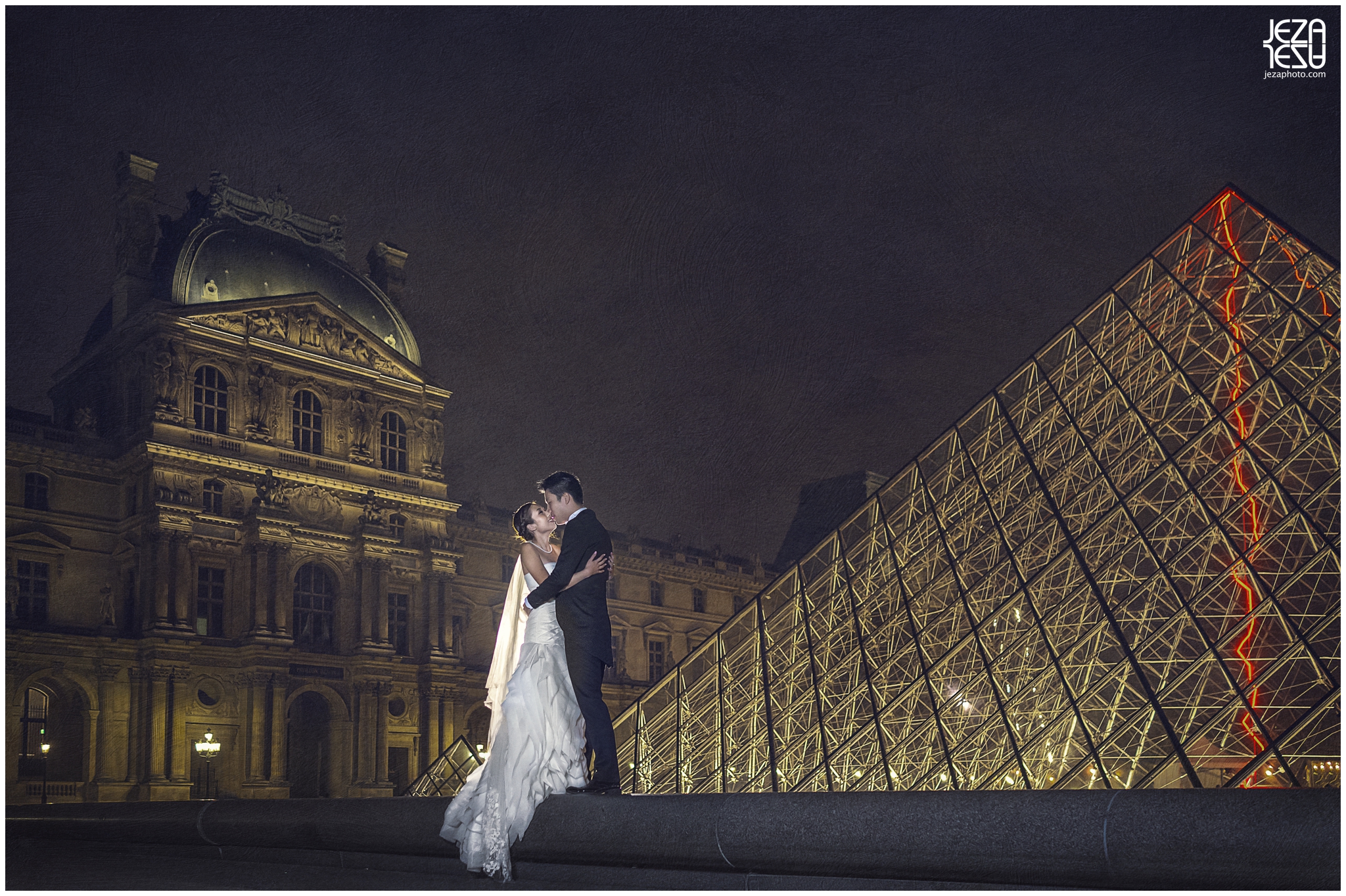 jeza Paris louvre pre-wedding photo