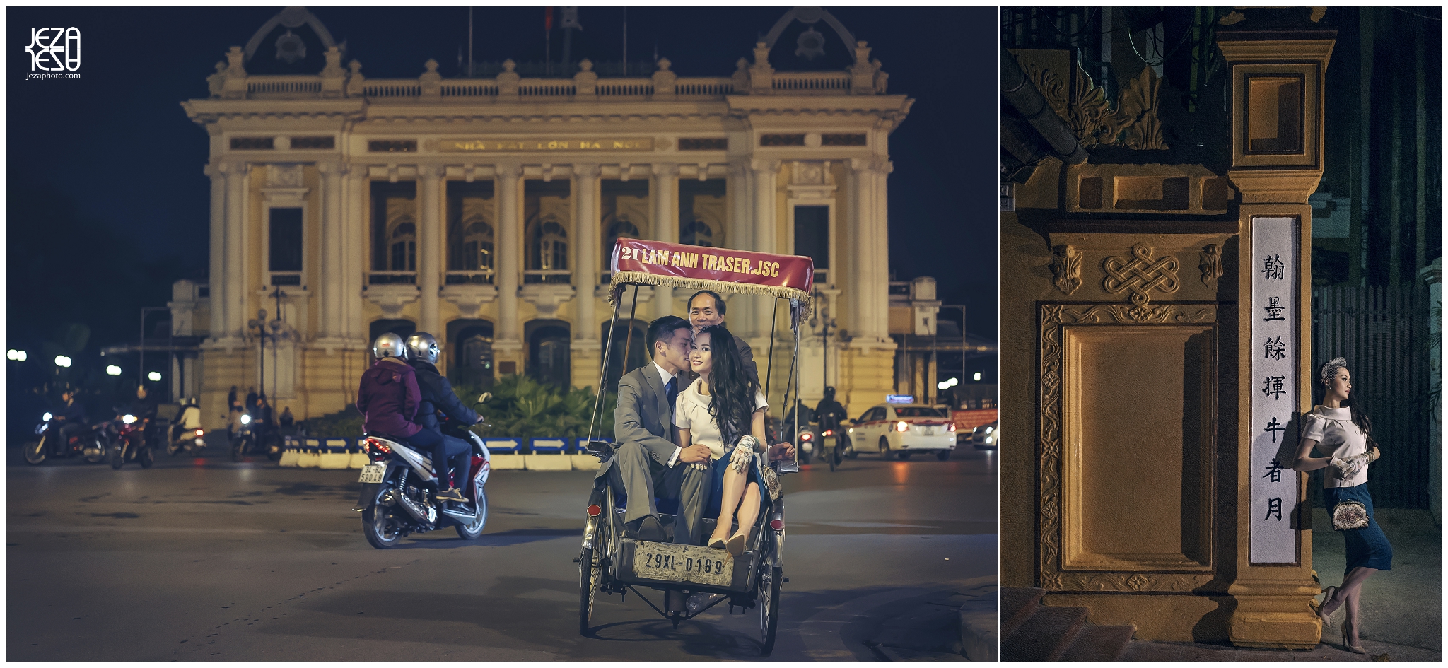 Asia Vietnam Pre Wedding Engagement at night