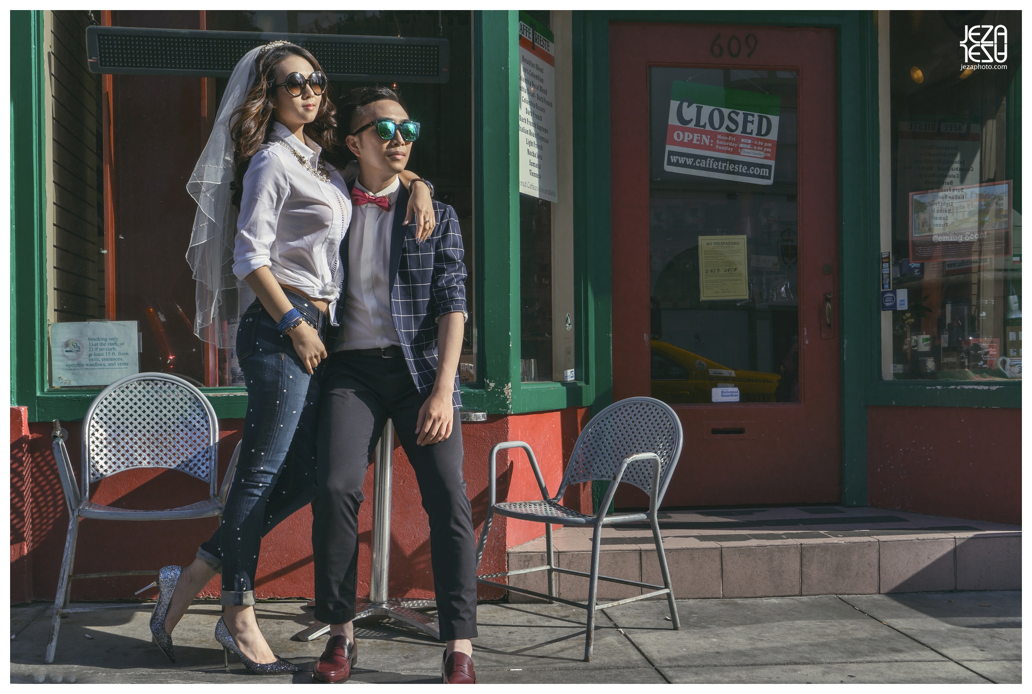 San Francisco Mark Hopkins Hotel golden gate bridge pre wedding Engagement photo session