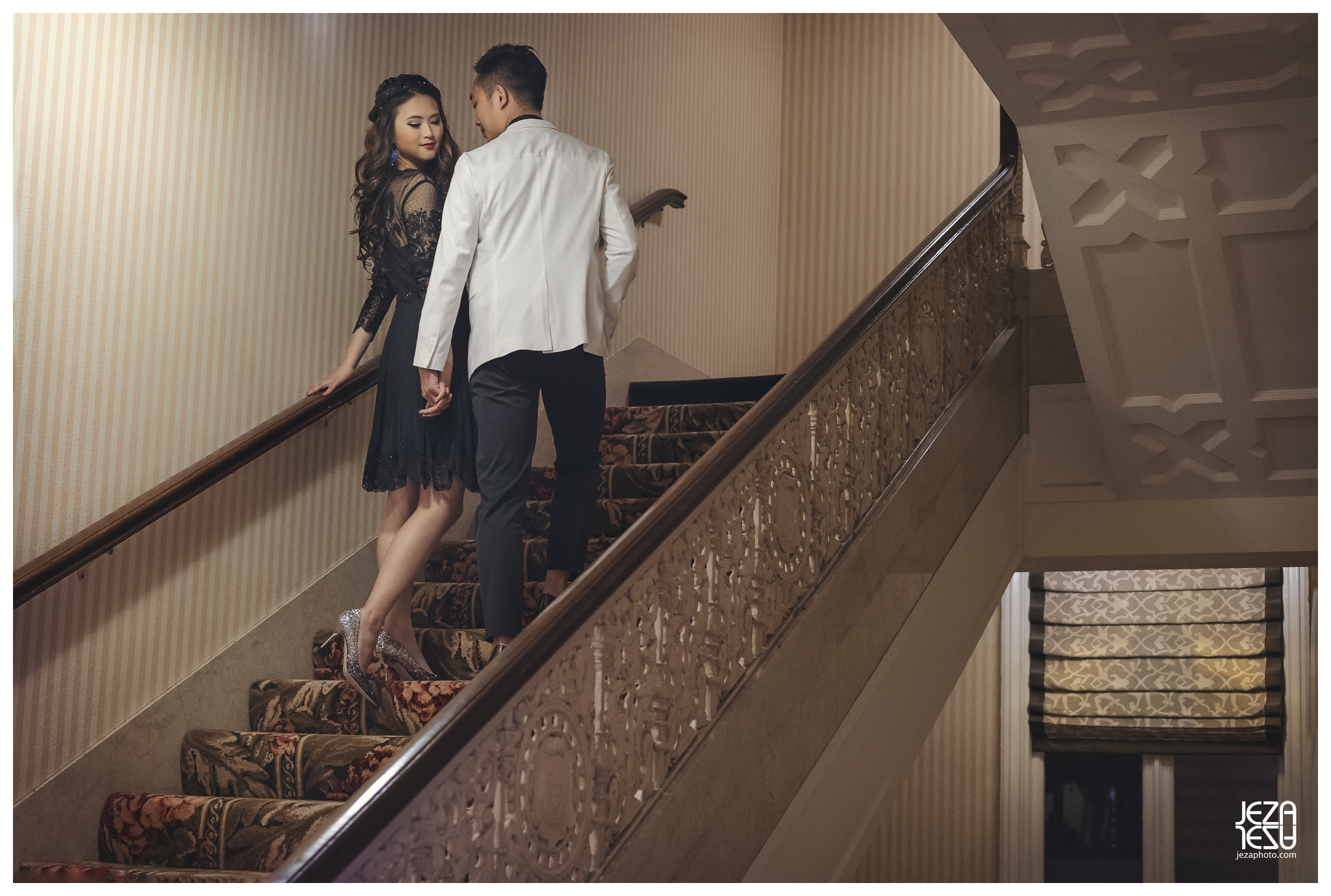 San Francisco Mark Hopkins Hotel pre wedding Engagement photo session