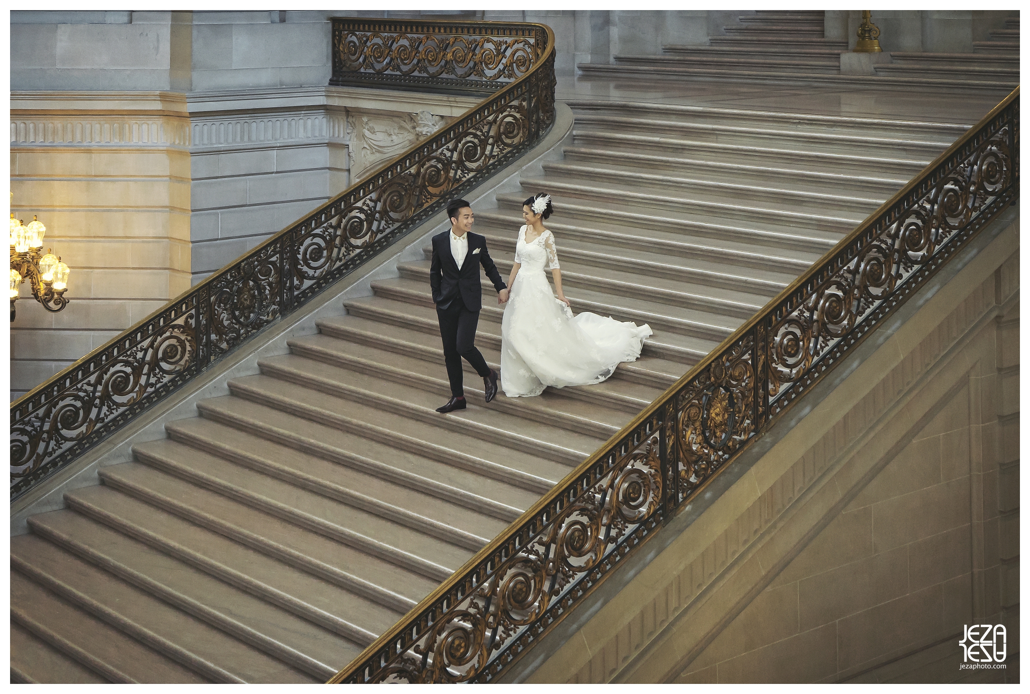 San Francisco city hall  pre wedding Engagement photo session