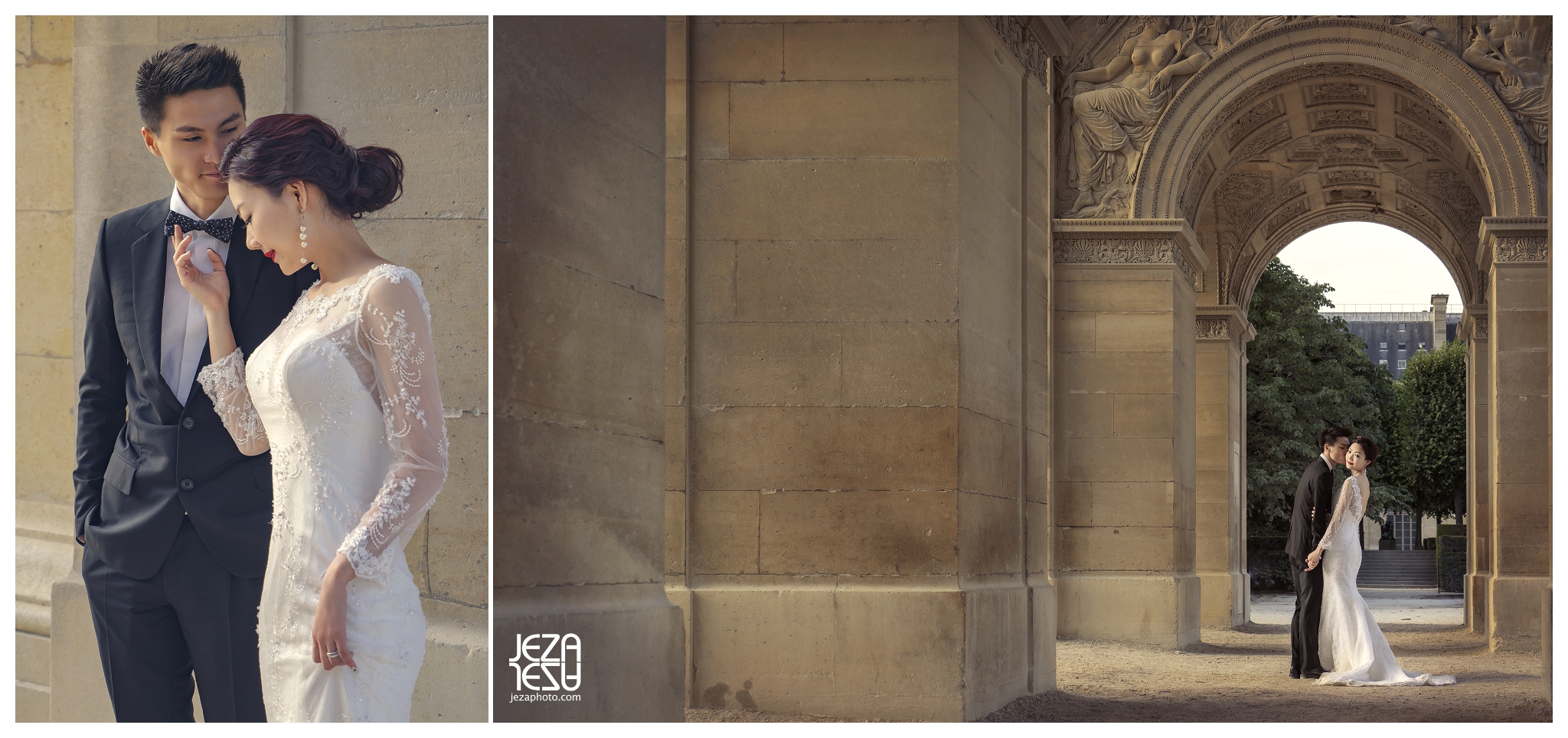 paris Pont Alexandre III The Eiffel Tower Musée du Louvre pre wedding engagement photo session by jeza photography zabrina deng and jeremy chan